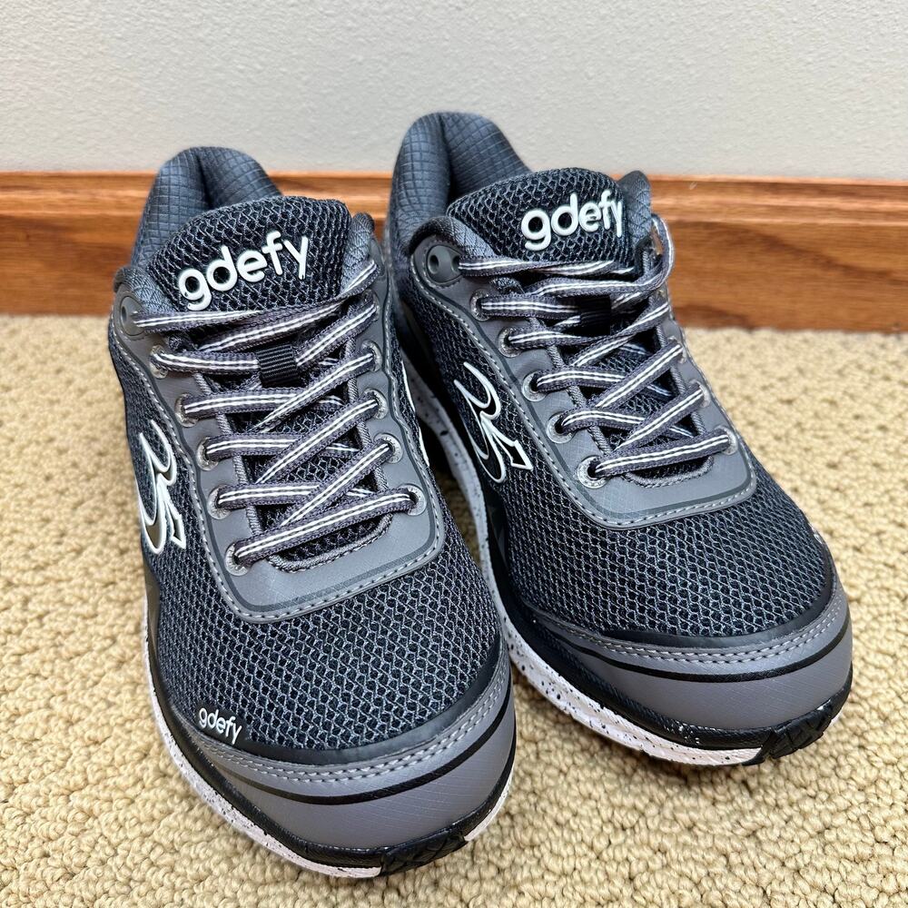 G-DEFY Women's Gray Mighty Walk Shoes 7 Sneaker Comfort Walking Veroshock